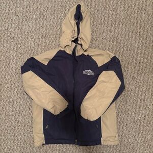 Vintage reversible two-toned puffer jacket